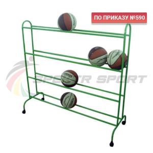 Купить Тележка для мячей мобильная 4 уровня ХИ-МТ14 в Киржаче 