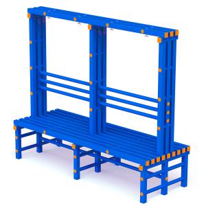 Купить Скамья-вешалка двухсторонняя 2000х734х1700 мм в Киржаче 