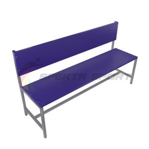 Купить Скамейка для раздевалок со спинкой (цельная) 2000 мм ЛДСП в Киржаче 