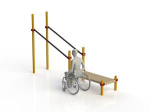 Купить Брусья параворкаут в подъем со скамьей WRK-D14_76mm в Киржаче 