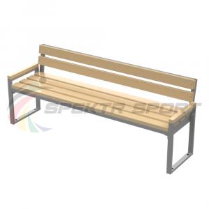 Купить Лавка парковая разборная 2м со спинкой в Киржаче 