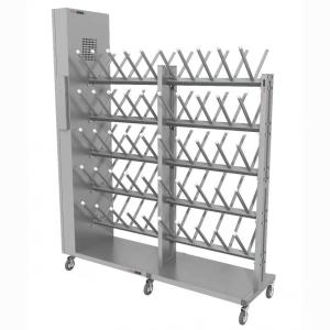 Купить Сушильный стеллаж для обуви "SL2 Лидер -Премиум" мобильный двусторонний 50 пар 2000Х1730Х50мм в Киржаче 