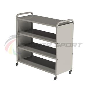 Купить Стеллаж для спортивного инвентаря 4 полки 103х102х43,5см мобильный в Киржаче 