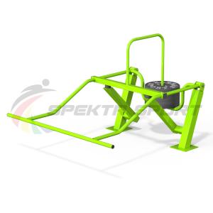 Купить Уличный силовой тренажер для комбинированного жима на верхнюю и нижнюю часть тела, мышцы кора в Киржаче 