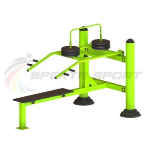 Купить Уличный тренажер для развития мускулатуры плечевого пояса с изменяемой нагрузкой из положения лежа в Киржаче 