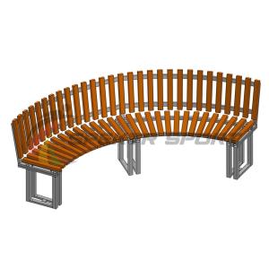 Купить Диван парковый со спинкой полукруглый Веер в Киржаче 