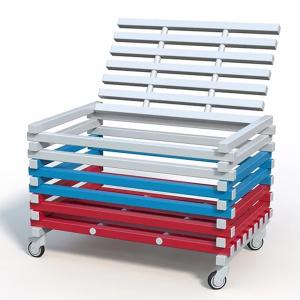 Купить Корзина для хранения инвентаря с закрывающейся крышкой 1200х800х700 мм в Киржаче 