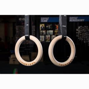 Купить Кольца гимнастические 32 мм черные стропы в Киржаче 