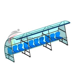 Купить Кабинка для игроков и судей на 10 мест с мягким козырьком в Киржаче 