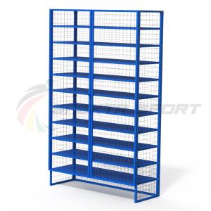 Купить Стеллаж для хранения инвентаря закрытый 1240х440х2000 (разборный) 11 полок в Киржаче 