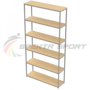 Купить Стеллаж для спортивного инвентаря 6 полок (полки фанера) в Киржаче 