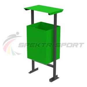 Купить Урна для мусора прямоугольная с навесом «Бабочка» в Киржаче 