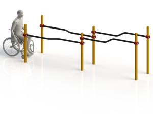 Купить Брусья параворкаут изогнутые разноуровневые WRK-D10_76mm в Киржаче 