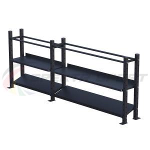 Купить Модульный стеллаж для гантелей, гирь и медболов 3180х430х1200 (2 секции) в Киржаче 
