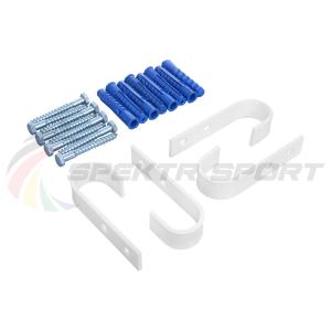 Купить Комплект настенного крепежа для турника 3 в 1 (2 в 1) крюки белые в Киржаче 