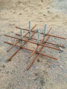 Купить Каркас для заливки бетонной смеси (ёжик) для монтажа уличных тренажеров в Киржаче 