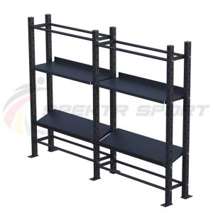 Купить Модульный стеллаж для гантелей, гирь и медболов 2580х430х1950 (2 секции) в Киржаче 