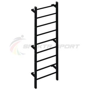 Купить Шведская стенка метал. с прорез. перекладинами Джет 1П цв. черный в Киржаче 