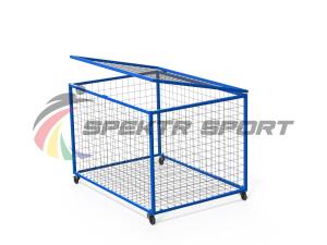 Купить Корзина для хранения мячей передвижная металлическая (сетка) в Киржаче 