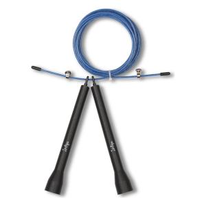 Купить Скакалка высокооборотная Кроссфит стальной шнур в оплетке 2.7 м сине-чёрная в Киржаче 