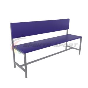 Купить Скамейка для раздевалок со спинкой (цельная) 1500 мм ЛДСП в Киржаче 