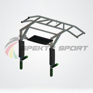 Купить Турник-брусья-пресс Прометей цельносварной с доп. хватами цв. серый в Киржаче 