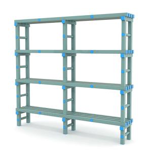 Купить Стеллаж для инвентаря в бассейн жесткий ПВХ 2000х345х1800 мм в Киржаче 