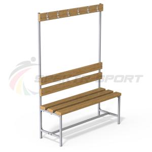 Купить Скамейка с вешалкой для раздевалок (разборная) 1600 мм в Киржаче 