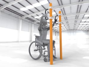 Купить Брусья параворкаут для подтягивания на коляске WRK-D07_76mm в Киржаче 