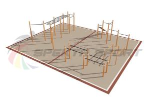 Купить Площадка уличная для воркаут Дворовая 2_76mm в Киржаче 