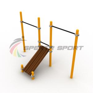 Купить Турники разновысотные Воркаут с лавочкой для пресса SP WRK-36_76mm в Киржаче 