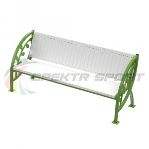 Купить Скамья уличная Кляксы с веточкой 2000*900*630 мм, каркас металл в Киржаче 