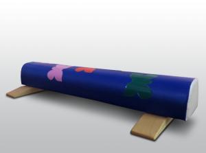 Купить Бревно гимнастическое 1,5м круглое напольное мягкое с аппликацией (с опорами) в Киржаче 