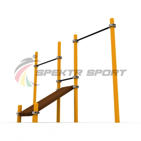 Купить Турники разновысотные Воркаут с лавочкой для пресса SP WRK-36_76mm в Киржаче 